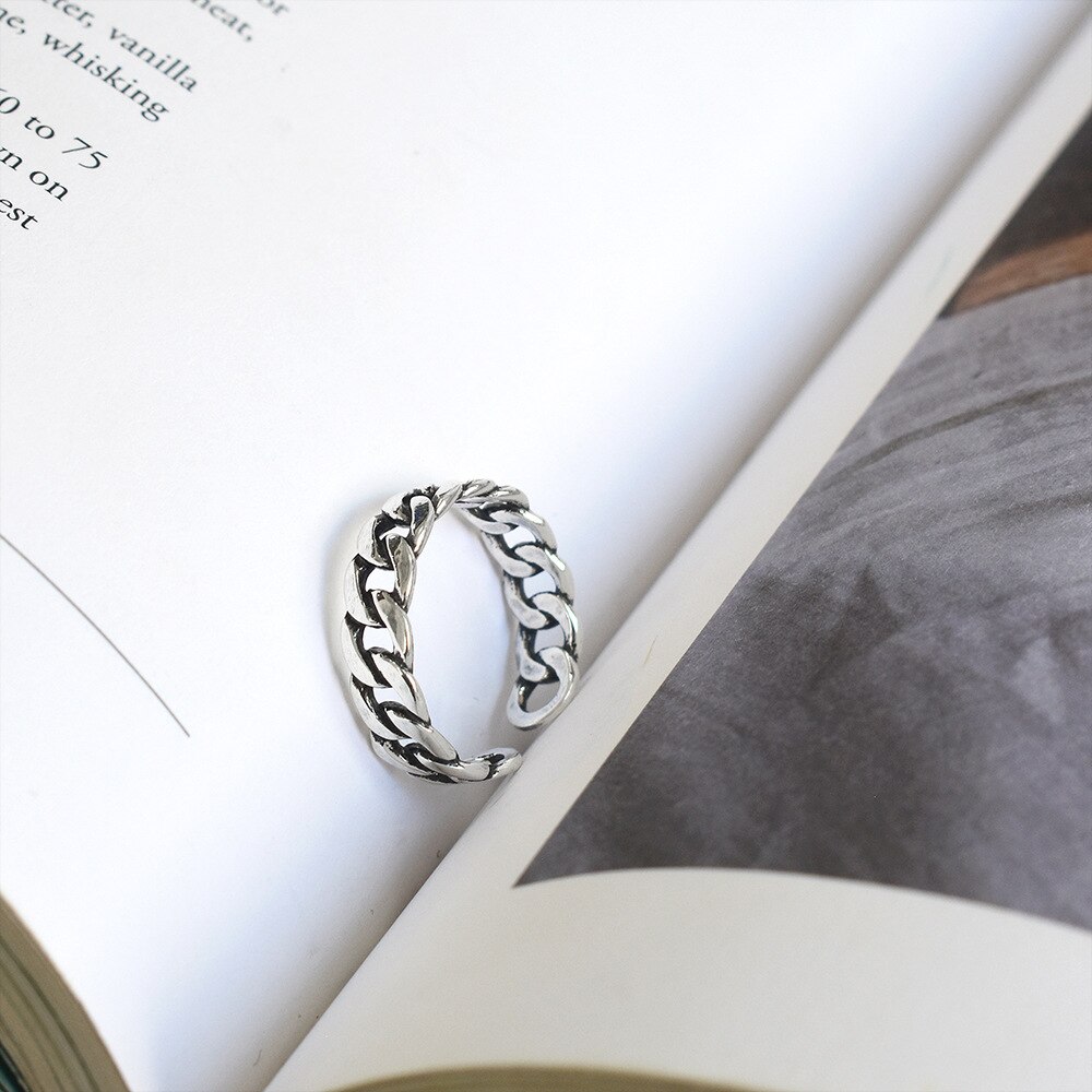 Hollow Chains Rings For Women Big Finger Rings For Unisex Jewelry Men