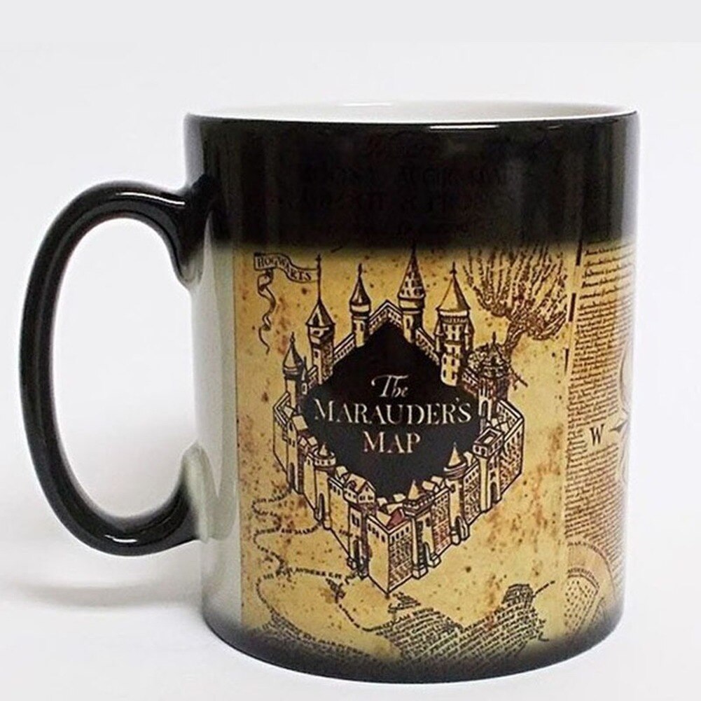 Creatieve Kaart Mokken Mischief Managed Mok Warmtegevoelige Transforming Beker Koud Heat Veranderende Kleur Thee Kopjes Mok