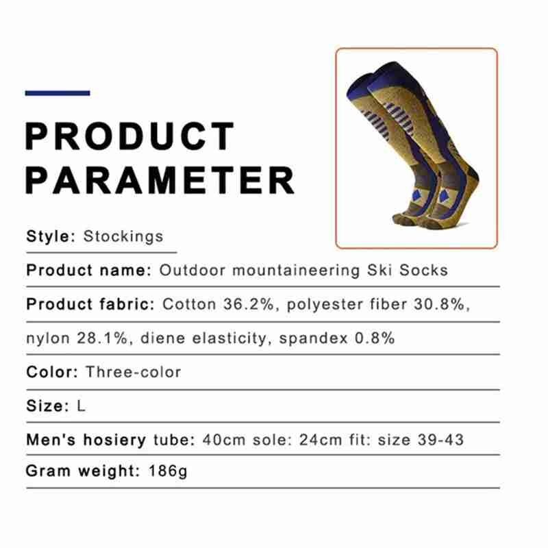 Unisex Sports Socks Winter Warm Thermal Ski Socks For Outdoor Soft Cycling Socks Snowboard Hiking Climbing Camping Sports K0P9