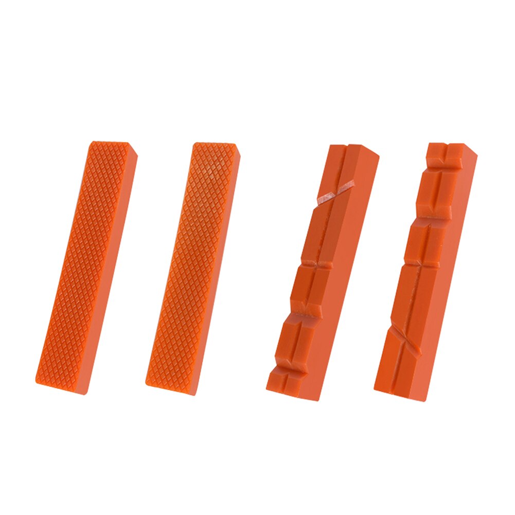 2x Grips Bench Vise Accessories Protector Magnetic Soft Vise Jaws Pad for Metal Vise Multi-groove Mill Cutter Vise Holder