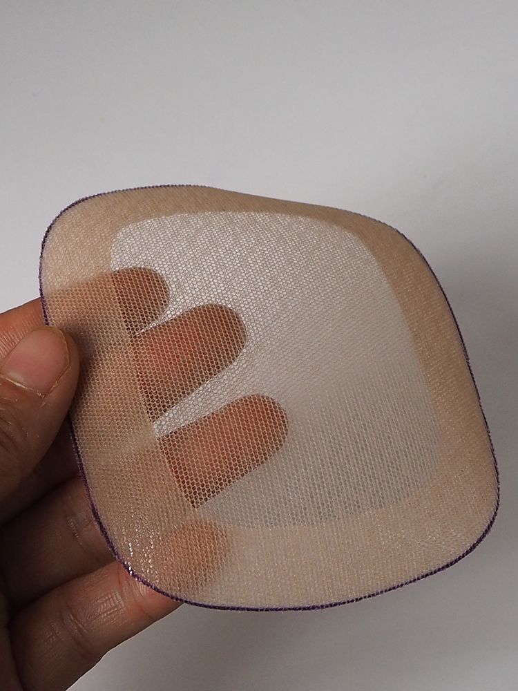 Cuffia base per topper per capelli a doppio strato 9X11 cm per realizzare pezzi di capelli da donna: Default Title