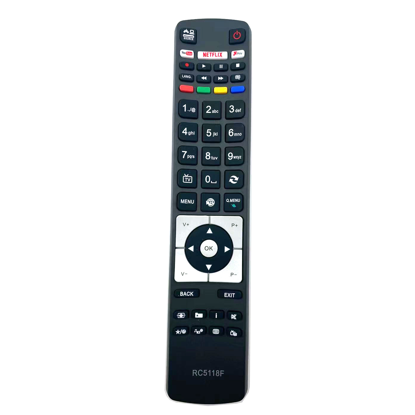 Rc5118 tv fjernbetjening til led lcd 3d hd intelligent betjening finlux 42 flhk 242 bhcdn fin 32 basebk fin 40 basebk fin 48 smartbk: Rc5118f