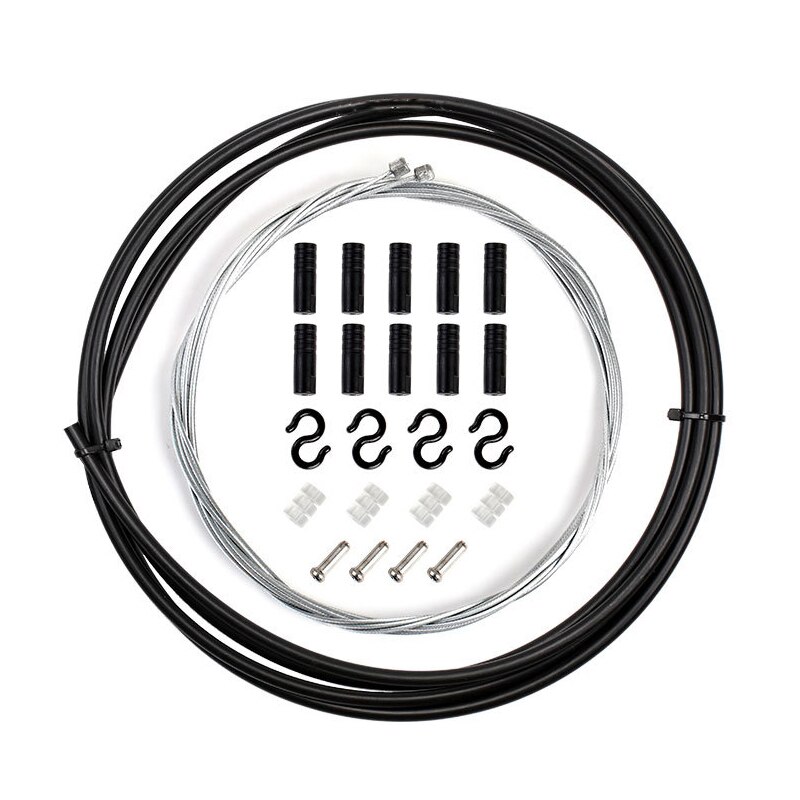 Front Rear Inner Outer Wire Brake Gear Cable Set Bike Bicycle Shifter Cable Practical Bicycle Speed Cable Effectively Upgrading: Red