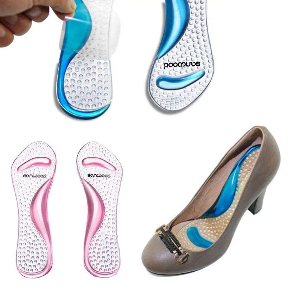 Non-Slip Sandals High Heel Arch Cushion Support Silicone Gel Pads Shoes