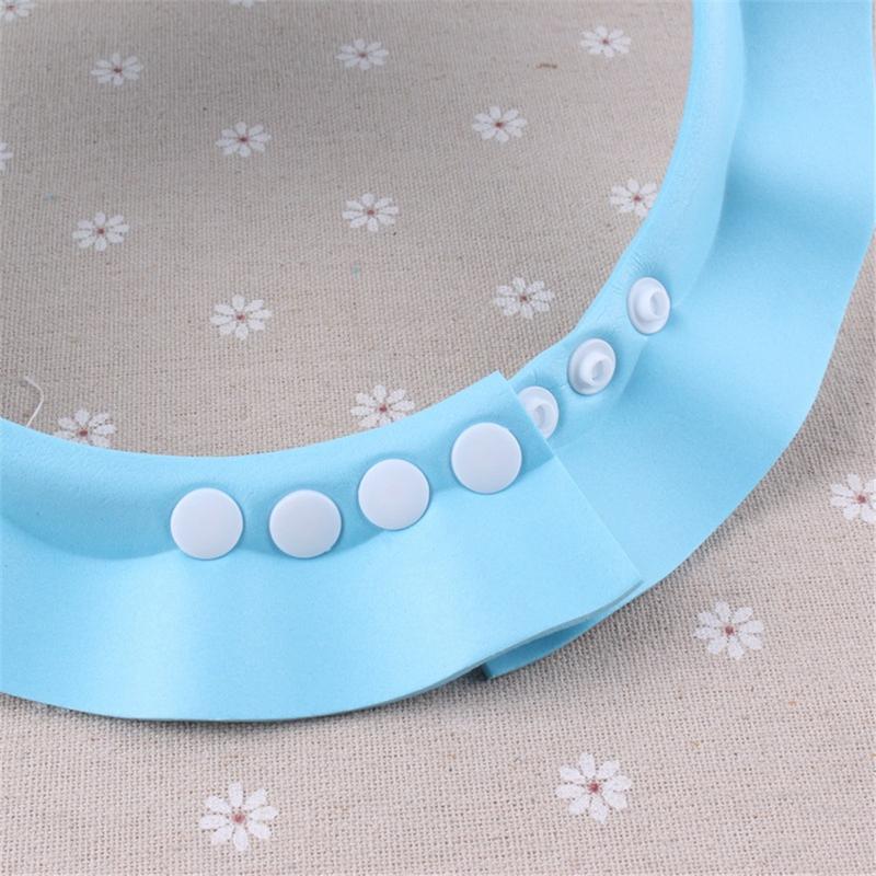 Baby shower storlek justerbar keps barn schampo bad tvätta hår sköld hatt bada bebes tecknat mönster beskyddare babyvård