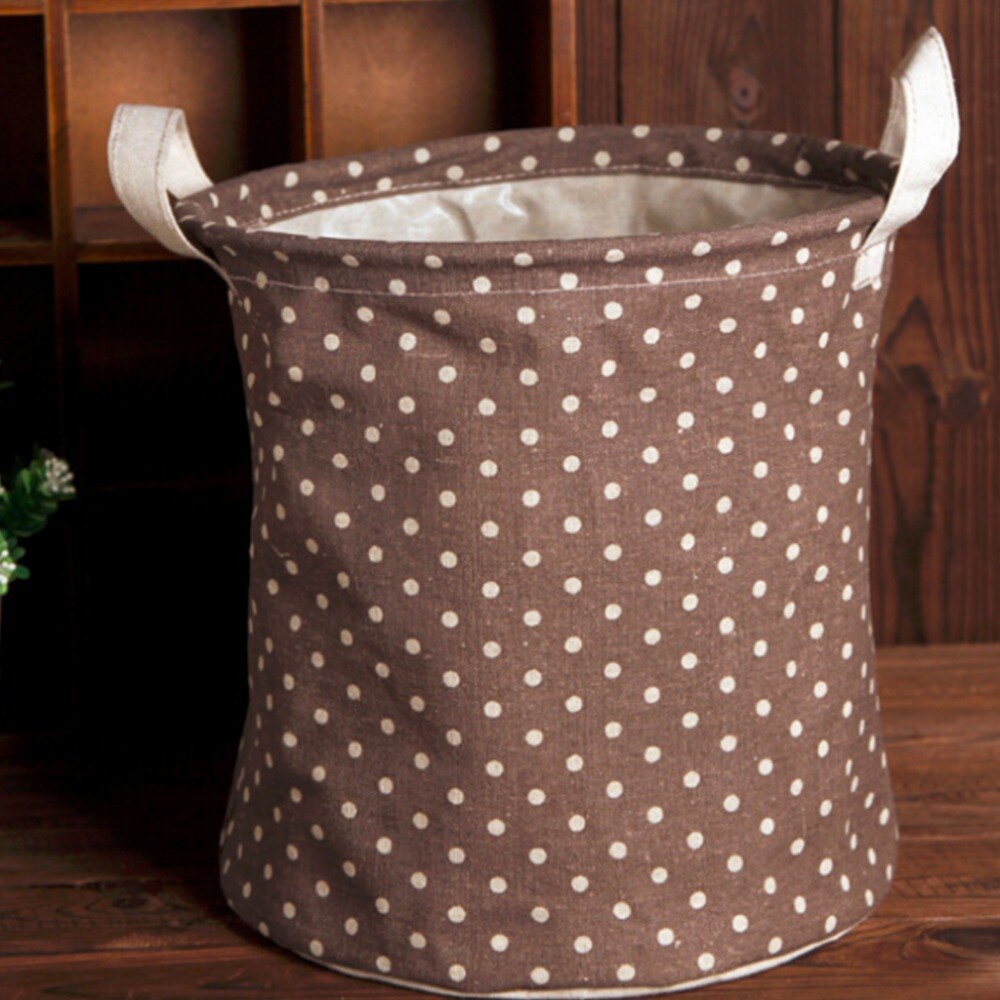 Cesto para ropa sucia, bolsa de lino, cesto para la ropa para lavar cuna para el hogar, bolsas de uso para el hogar, almacenamiento de juguetes plegable 23x26cm