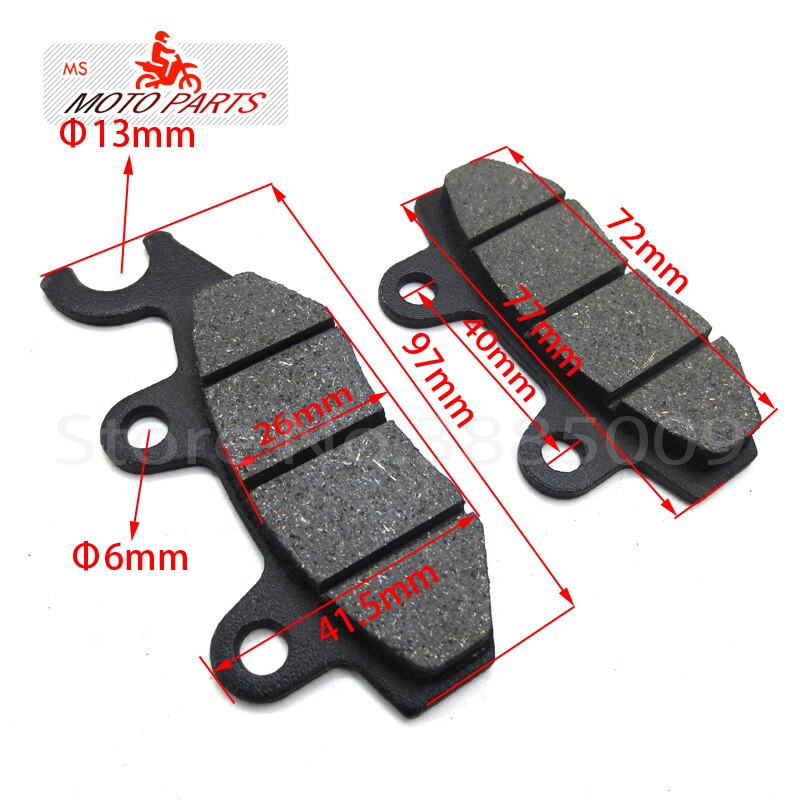 Motorcycle BRAKE PADS 49cc - 250cc ATV Quad Go Kart most chinese Dirt Pit Bike scooter Hydraulic brake PADS: Green  