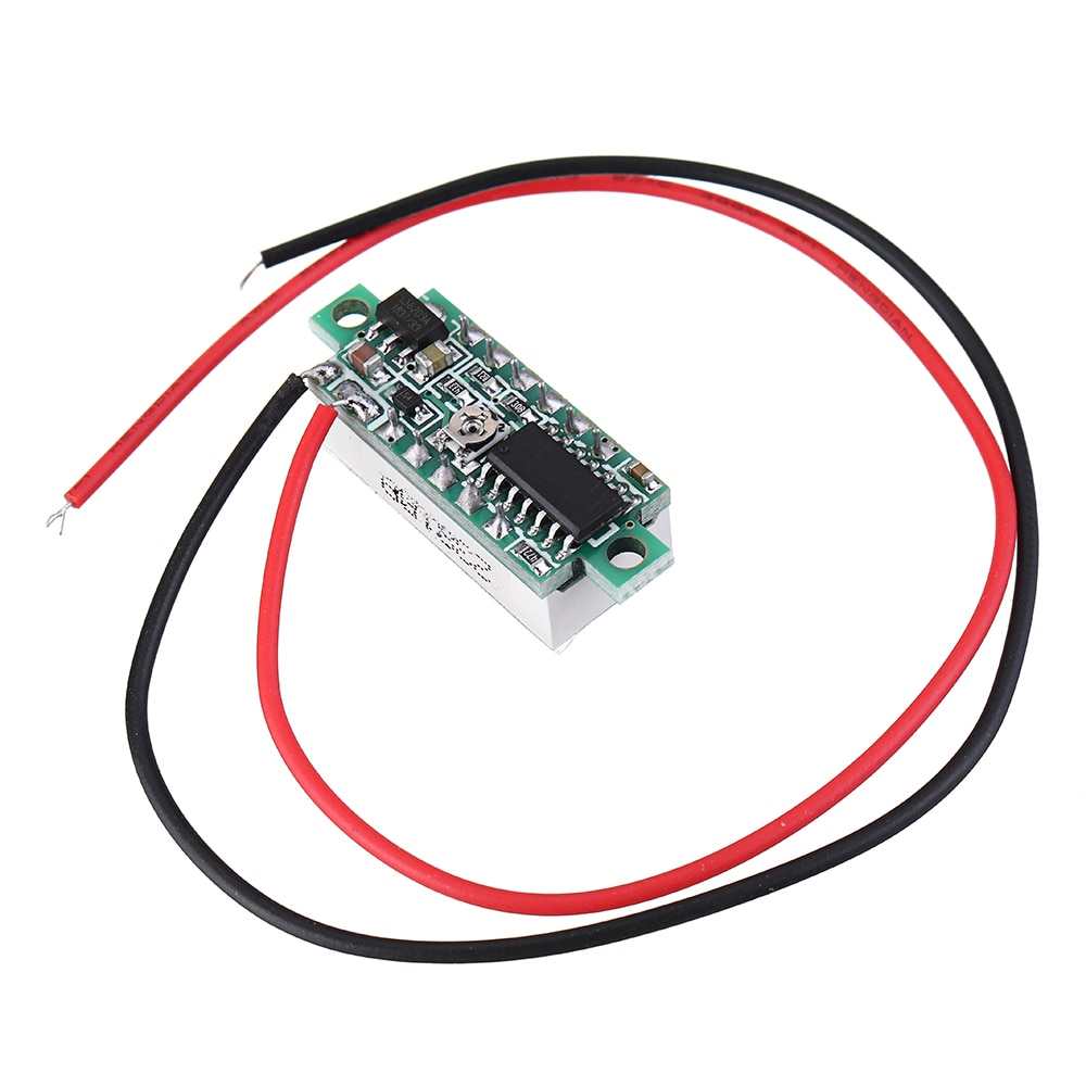 0.28 inch two-wire DC voltmeter digital display voltmeter head DC2.5-30V micro-adjustable calibration