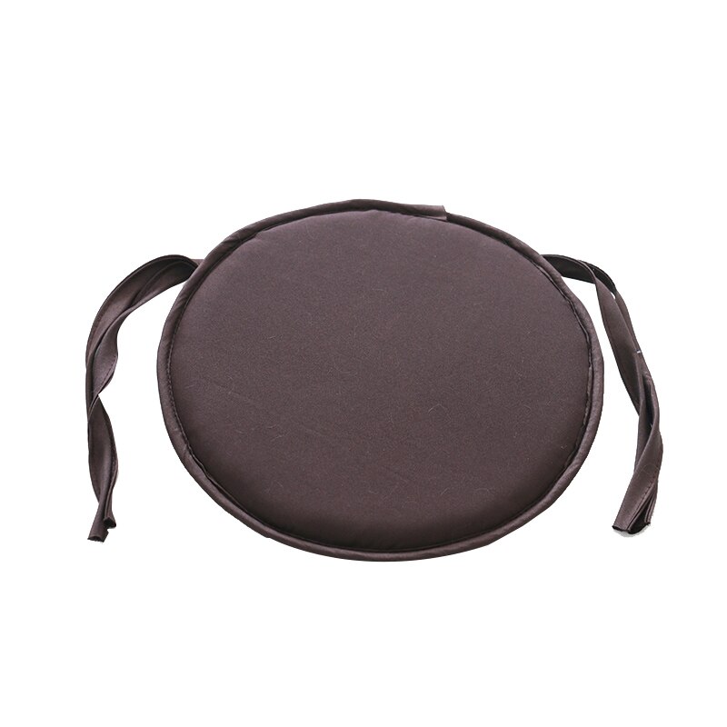 1 st rund stolsdyna inomhus uteplats kontor matsal stol sittdyna slips på fyrkantig trädgård kök matsal kudde bekväm: Djupt kaffe 28 x 28cm