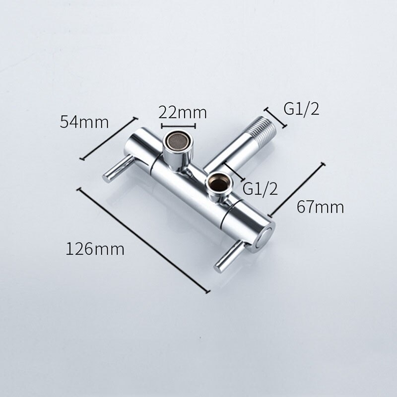 Bathroom Accessories Dual Purpose One In Two Out Bibcock Cold Water Bathroom Faucet Rust and Corrosion Resistance Toilet Taps