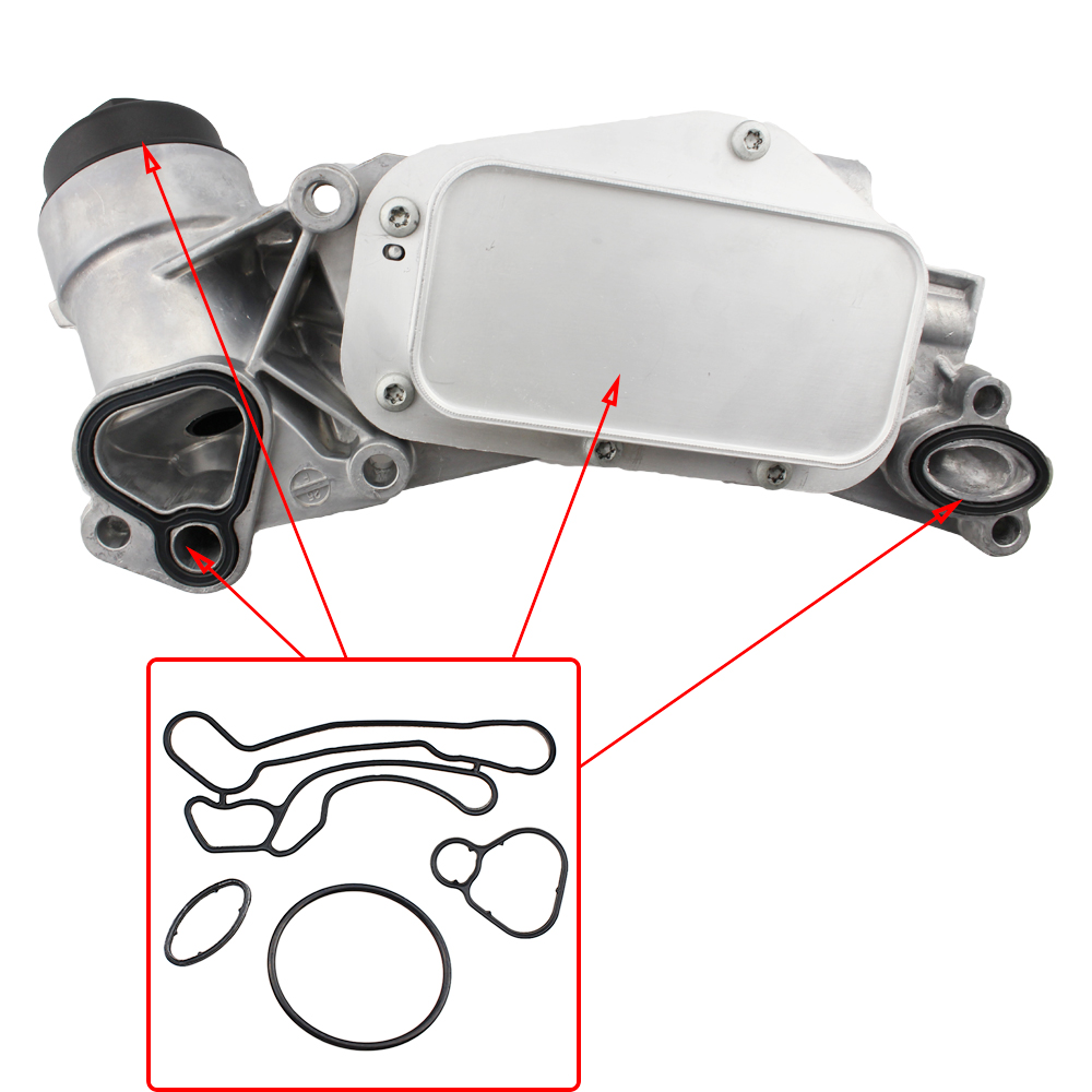 Motoroliekøler reparationssæt varmevekslerpakning til chevrolet cruze opel orlando astra 93186324 55353322 55353320 55355603