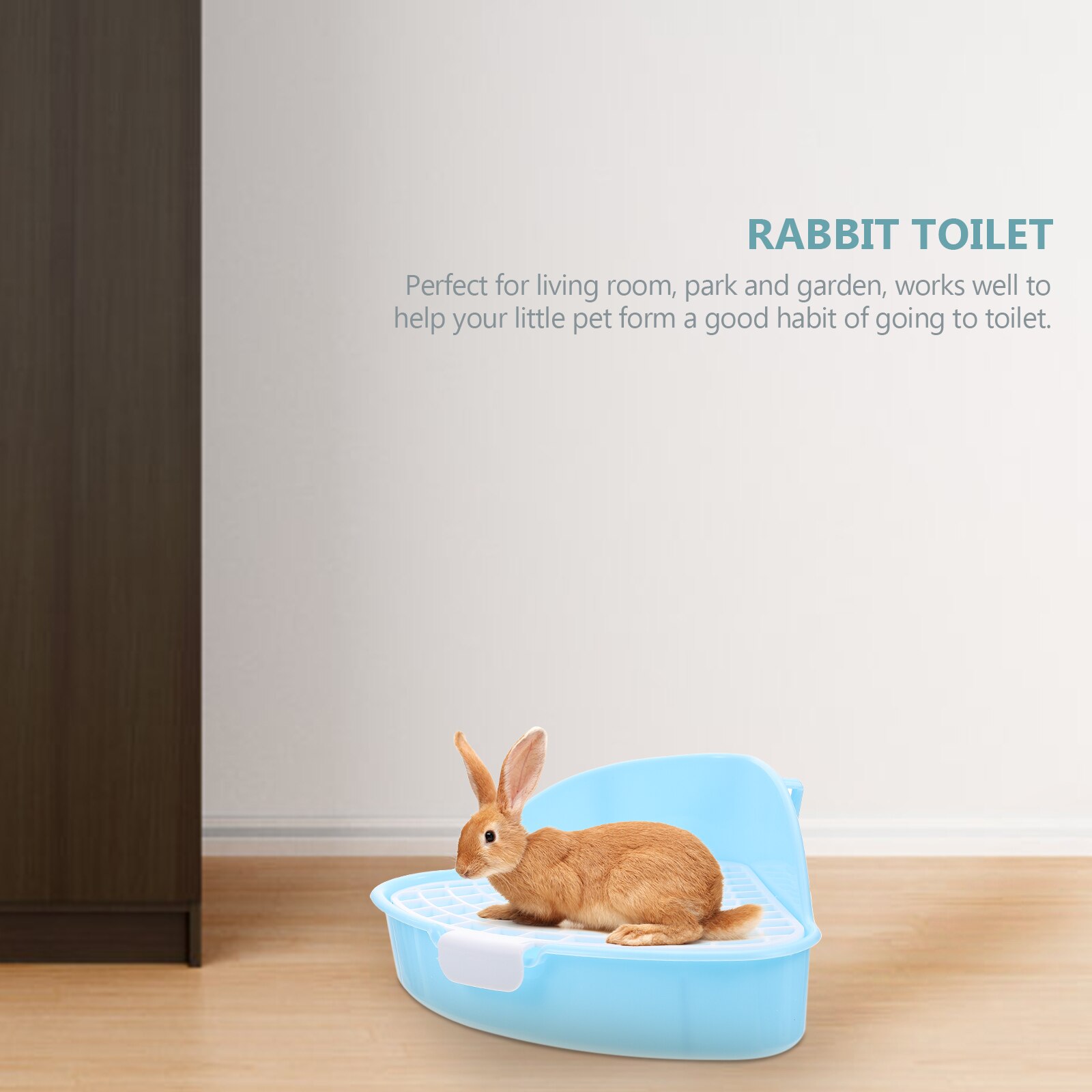 Rabbit Litter Box Plastic Small Animals Potty Corner Toilet Litter Container