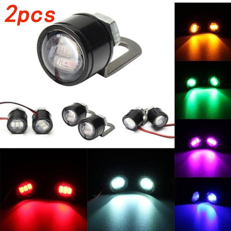 Luces de ojo de halcón fantasma para motocicleta, accesorios de lámpara de reajuste, luz LED de pedal de águila, novedad