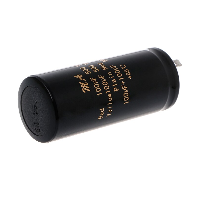 Capacitores de amplificador duplo eletrolítico, 100 + 100uf,50 + 50uf,32 + 32uf,500v