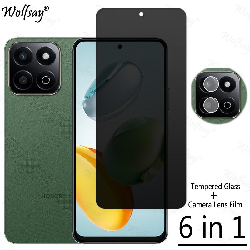 Protector de pantalla de privacidad para Honor X7c, vidrio templado antiespía para cámara Honor X7c X7 c, cristal para Honor X7c de 6,77 pulgadas