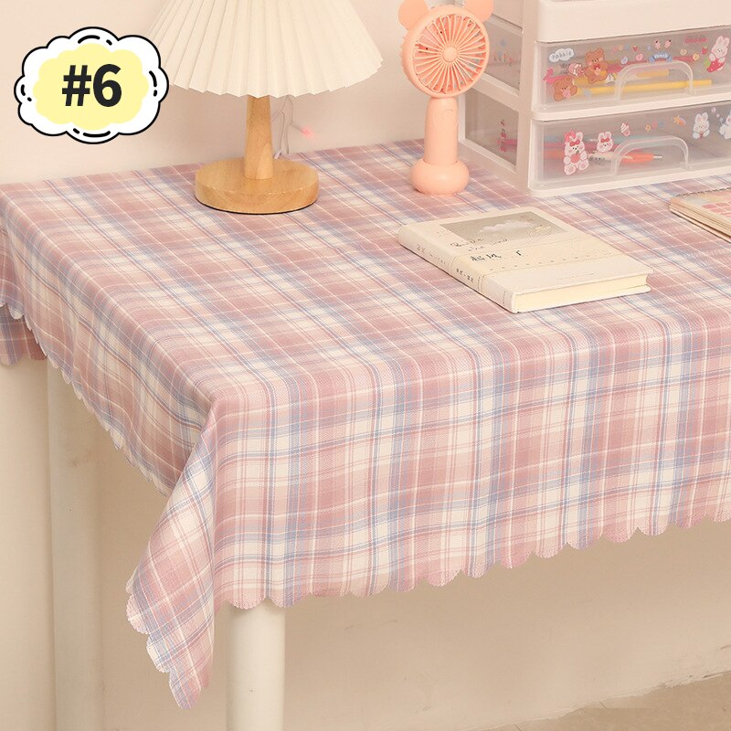 Mantel a cuadros para Mesa, tapete Rectangular para dormitorio, vestidor, escritorio, decoración De: Tablecloth S6 / L 100x145cm