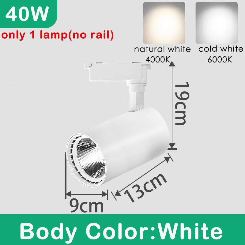 LED-schienenlicht Stelle LED 10W 20W 30W Wandleuchte Flutlicht Kolben Schienen Stelle Schienenbeleuchtung Leuchte Bekleidungsgeschäft Wohnzimmer Hause