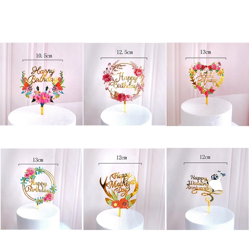 Merry Christmas Cake Sign Topper Acrylic Cake Card Inserting Party Cake Decoration Xmas Plug-in Party Supplies