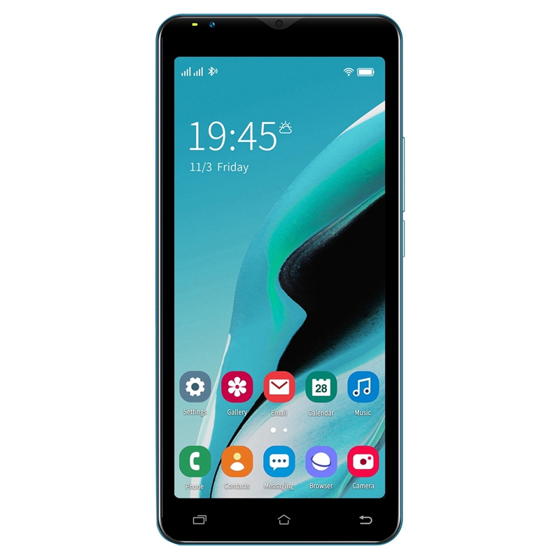 Mini X50 Smartphone 4.0-inch MTK6763 Dual Core 512MB+4G RAM 2MP Dual Card Dual Standby Android4.4.2 Phone EU Plug: Blue