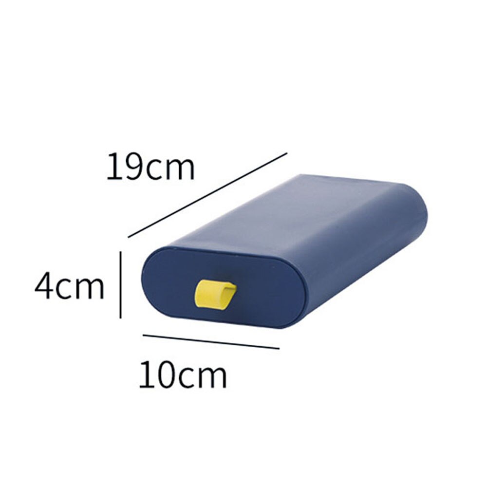 Under The Desk Storage Box Invisible Drawer Paste Office Desk Bottom Finishing Box Dormitory Desktop Stationery Box Cosmetic Box: Blue S