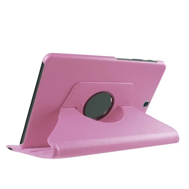 For Samsung Tab S2 9.7 Case Cover for Galaxy Tab S2 9.7 T810 T815 SM-T813 SM-T819 Funda 360 Degree Rotating Leather Smart Coque: Pink