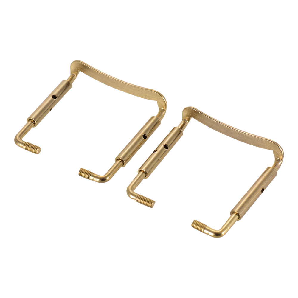 Abrazadera con tornillos para el soporte de la barbilla del violín 4/4 , tornillo de fijación Chinrest para piezas y accesorios de violín 4/4, 2 uds