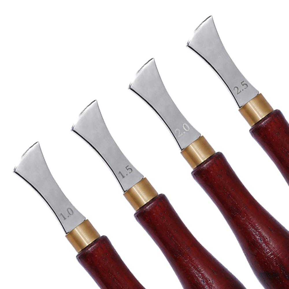 1.0-2.5mm Lederen Boog Rand Sector Ondiepe Groef Randen Koud en Warm Druk Lijn Punch Inbedding Draad Leathercraft gereedschap