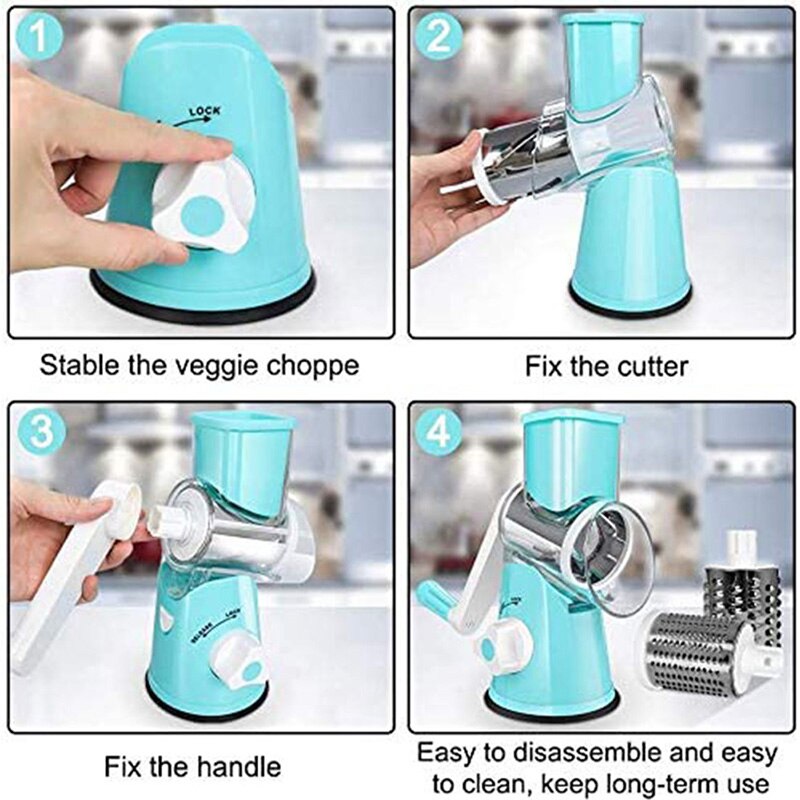 Slicer Rasp Handleiding Groente Cutter Slicer Rasp Multifuncti... – Vicedeal