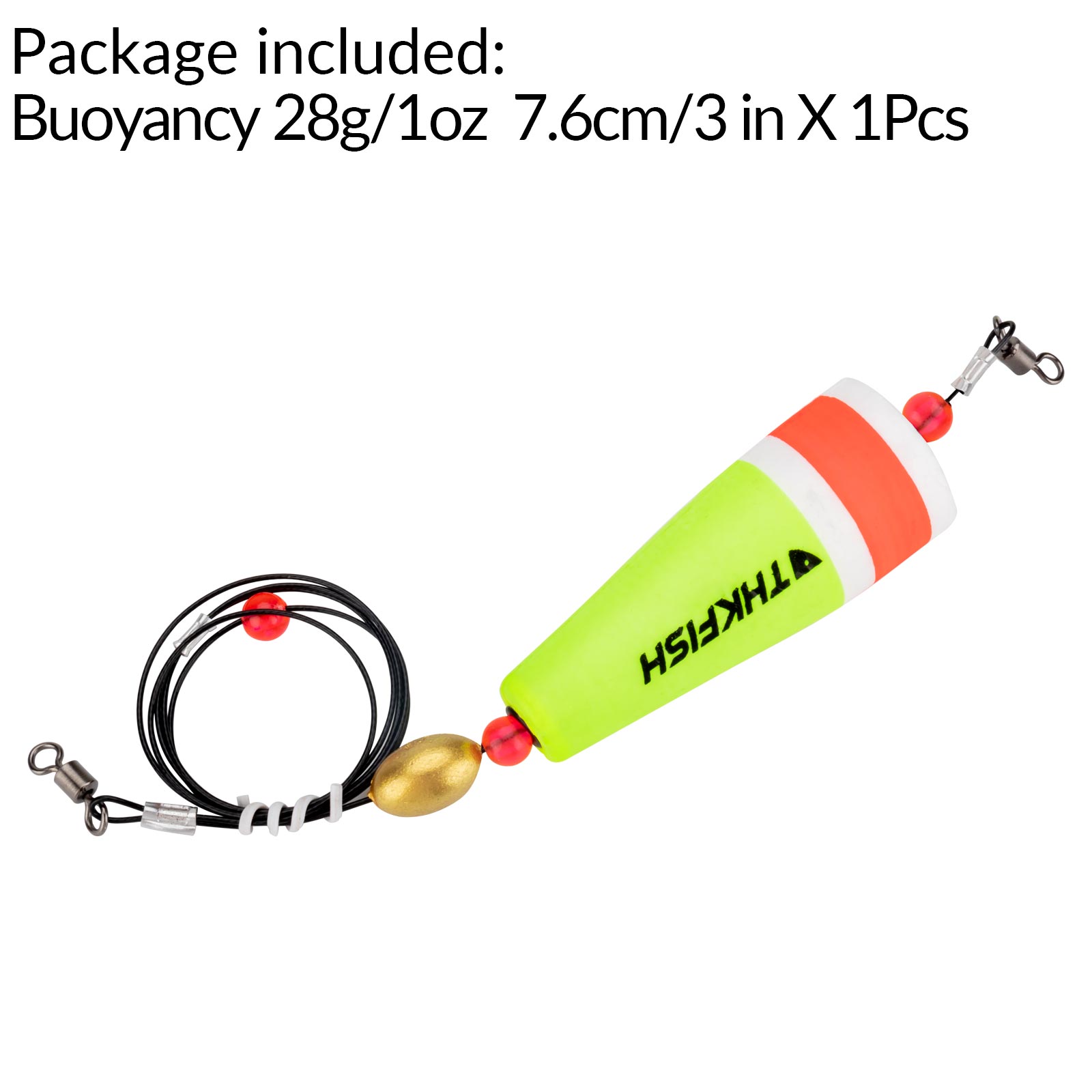 Thkfish Foam Fishing Float Buoy Slip Float Flotador Bobber Carolina Rig Fishing Tackle 28g 35g 40g: 28g yellow