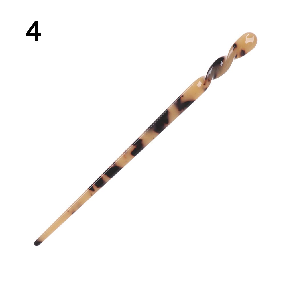 Retro Eenvoud Haar Sticks Elegante Acetaat Eetstokje Vrouwen Meisjes Haarspelden Haar Clip Haaraccessoires Haar Styling Tool: 4