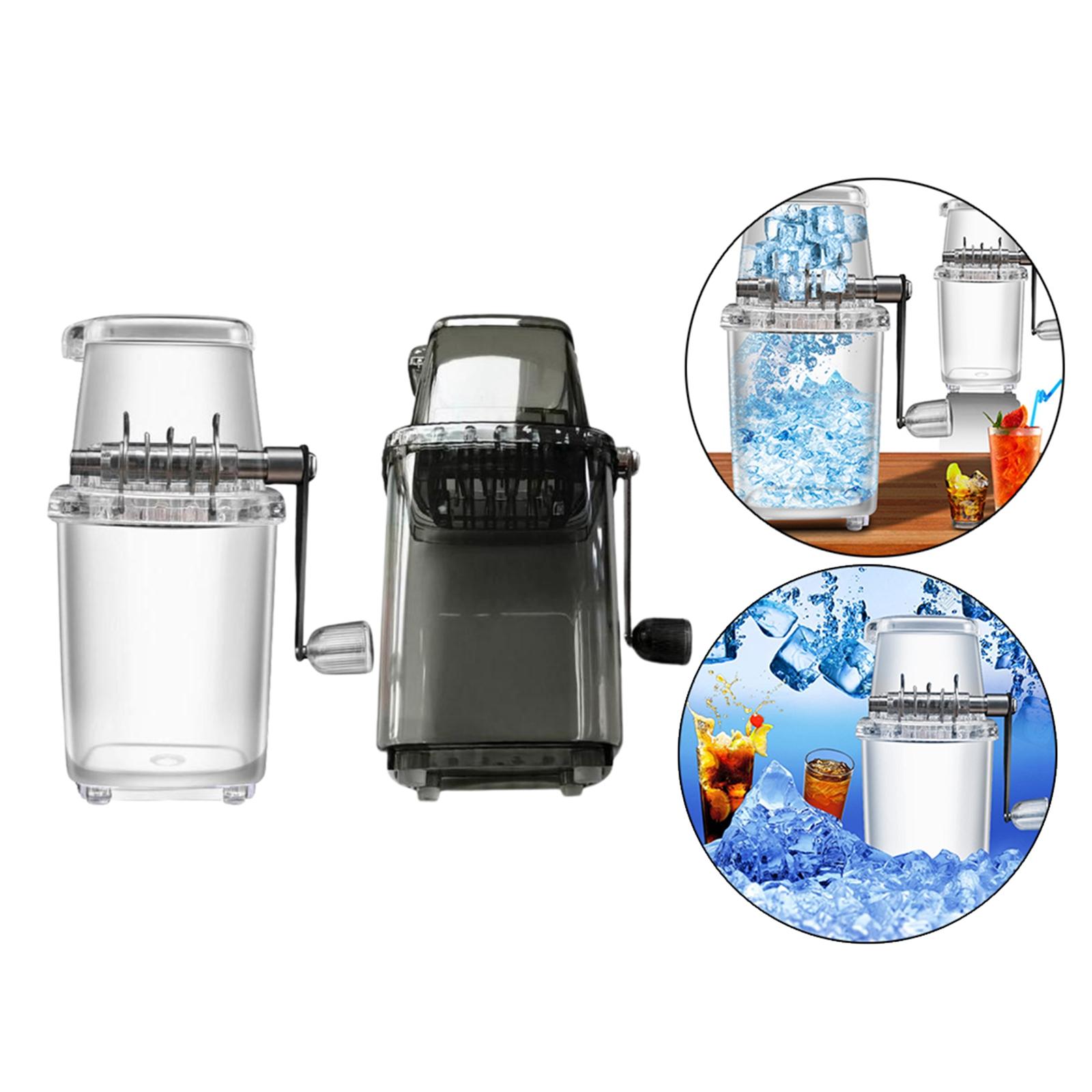 2x Handmatige Ice Crusher Scheerapparaat Machine Diy Handheld Sneeuw Cone Ice Scheerapparaat Ice Breaker Roestvrijstalen Messen