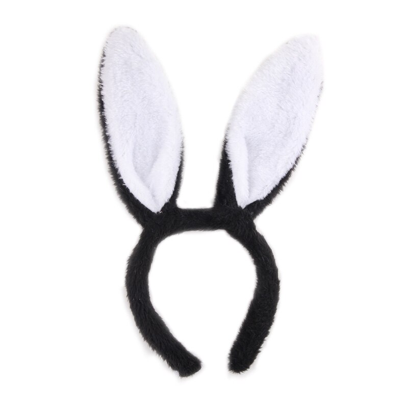 Fancy Dress Costume Bunny Ear Hairband Easter Adult Cute And Comfortable Hairband Rabbit Ear Headband Hair Accessories: black