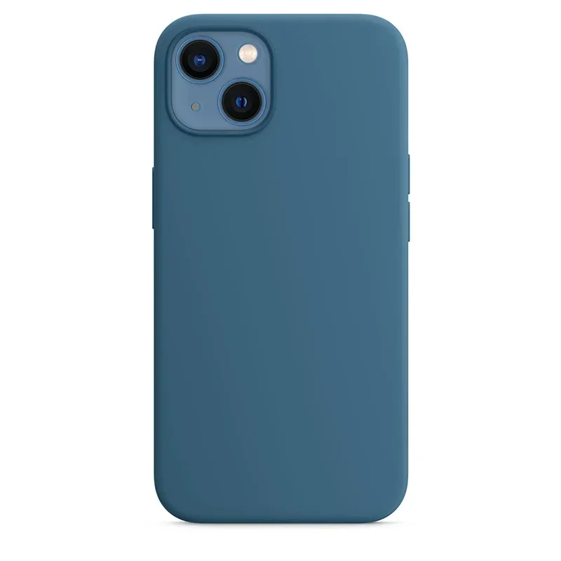 Funda de silicona líquida de animación oficial para iPhone 13 Pro Max 13 Mini con funda Magsafe, funda protectora de carga inalámbrica