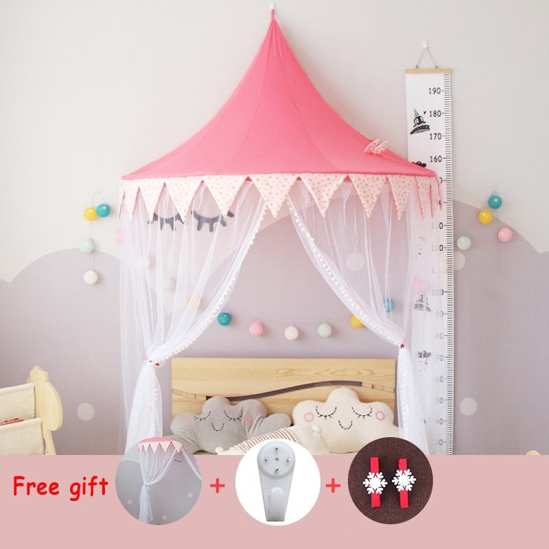 Baby Halbe Mond Zelt Krippe Baldachin Moskito Net Kind Lesen Ecke Spielen Puppe Haus Mädchen Prinzessin Bett Vorhang Behänge Zimmer decor