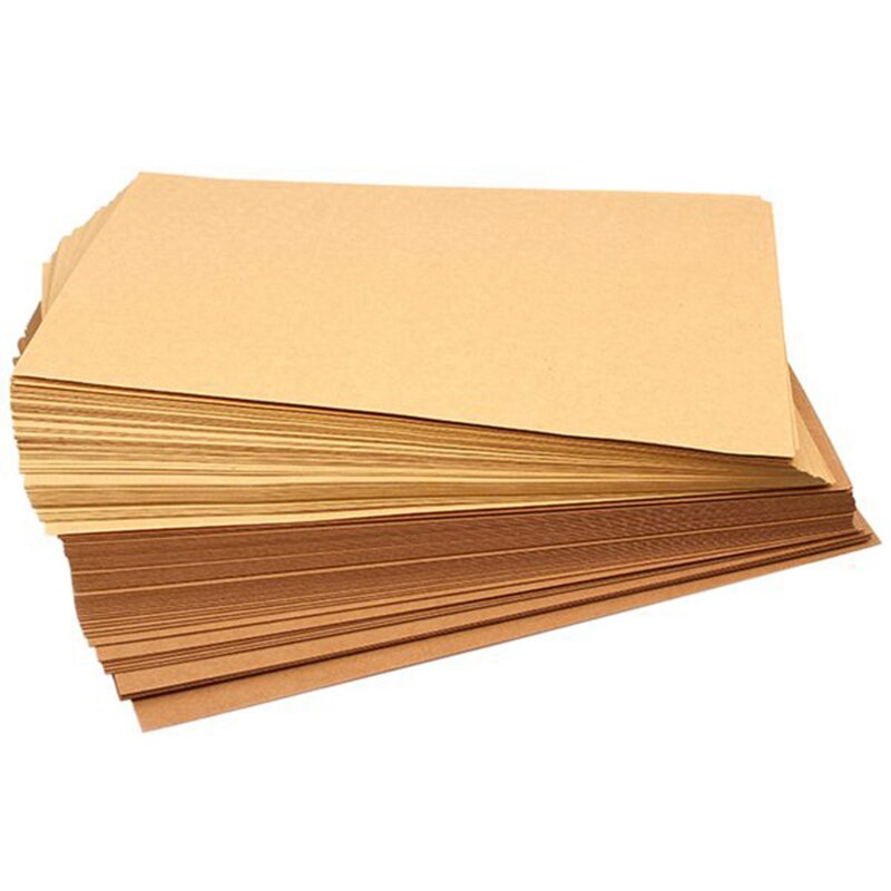 Papel Kraft 8K 150G 100 hojas A4 papel Kraft DIY hecho a mano cartón Kraft