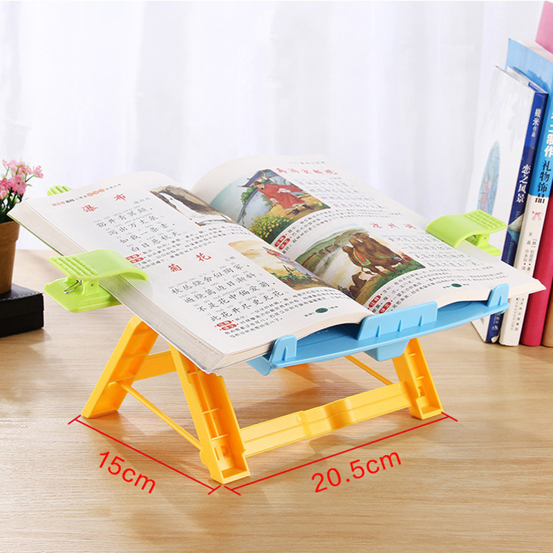 Foldable Book Stand Holder Portable bookstand Reading Support Bookends for Student Children Writing Bracket