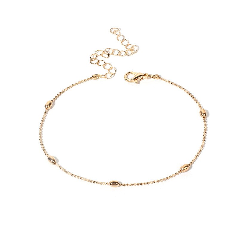 Böhmischen Eingelegten Kristall Multi-schicht Fußkettchen Für Frauen Ozean Strand Surfen Party Schmuck Zubehör Freundin