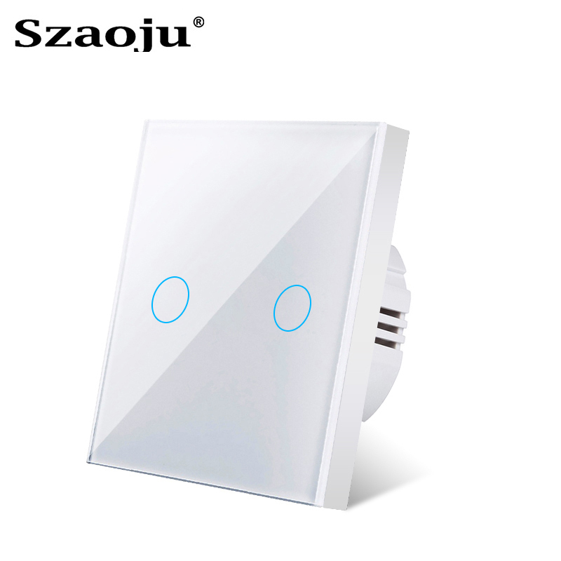 berühren Schalter EU Licht Sensor Schalter Kristall Glas LED Geschmack Tafel Energie AC100-240V 1/2/3 Gang Zauberstab Lampe Interruttore: bündeln2