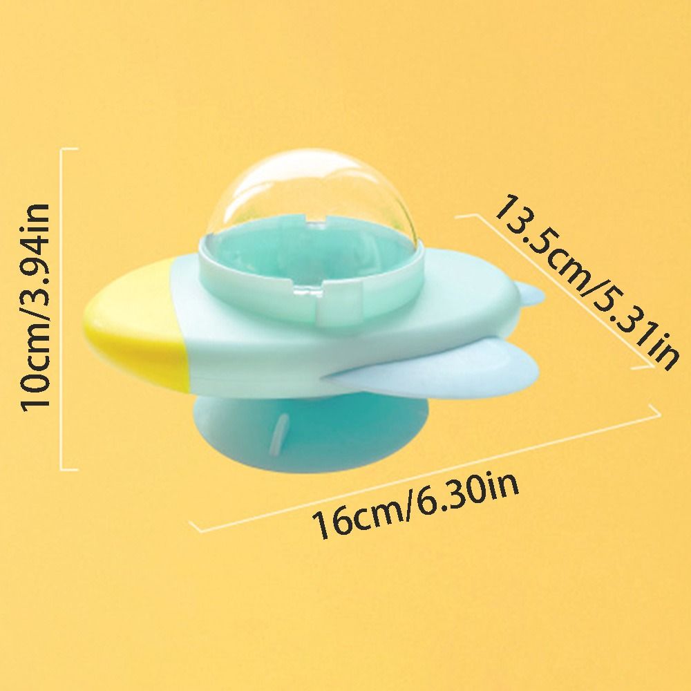Pet Automatische Rotatie Feeder Antislipbasis Verstelbaar gat Cat Treat Dispenser Transparant venster Multifunctioneel