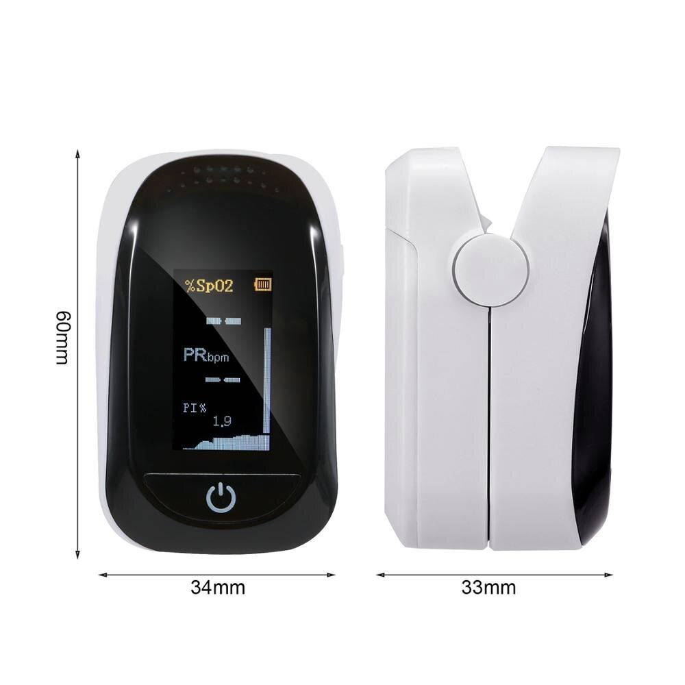Portable Pulse Oximeter Precise Blood Saturation Detector TFT Display Reading Home/Sport with Box Rope 8S into Sleeping Mode