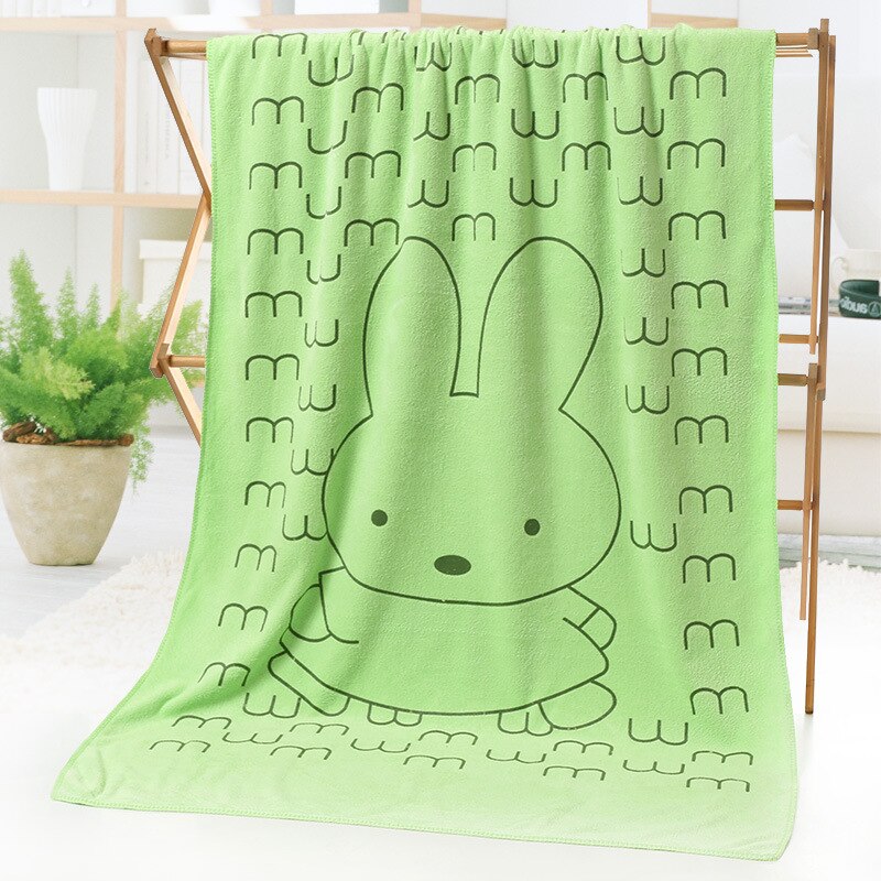 140X70CM Pet Bath Towel Oversized Microfiber Towel Strong Absorbing Water Dog Towels Golden Retriever Teddy General Pet Supplies: 2-Green