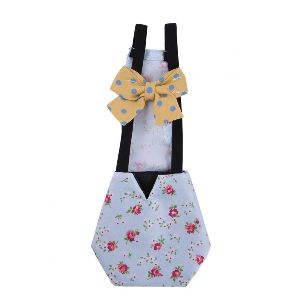 Chicken Cloth Diapers Pretty Pet Poultry Bowknot Diapers Comfortable Duckling Diapers: Light Blue Flower / S