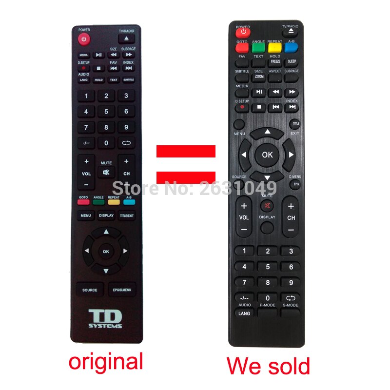 Mando a distancia para TD SYSTEMS ALTIUS K32DLT1H K20LT1 K48DLT3 K40DLT1 K22LT1F K55DLT5F K55DLT6F K50DLP8F K24DLT1F K22LT2F