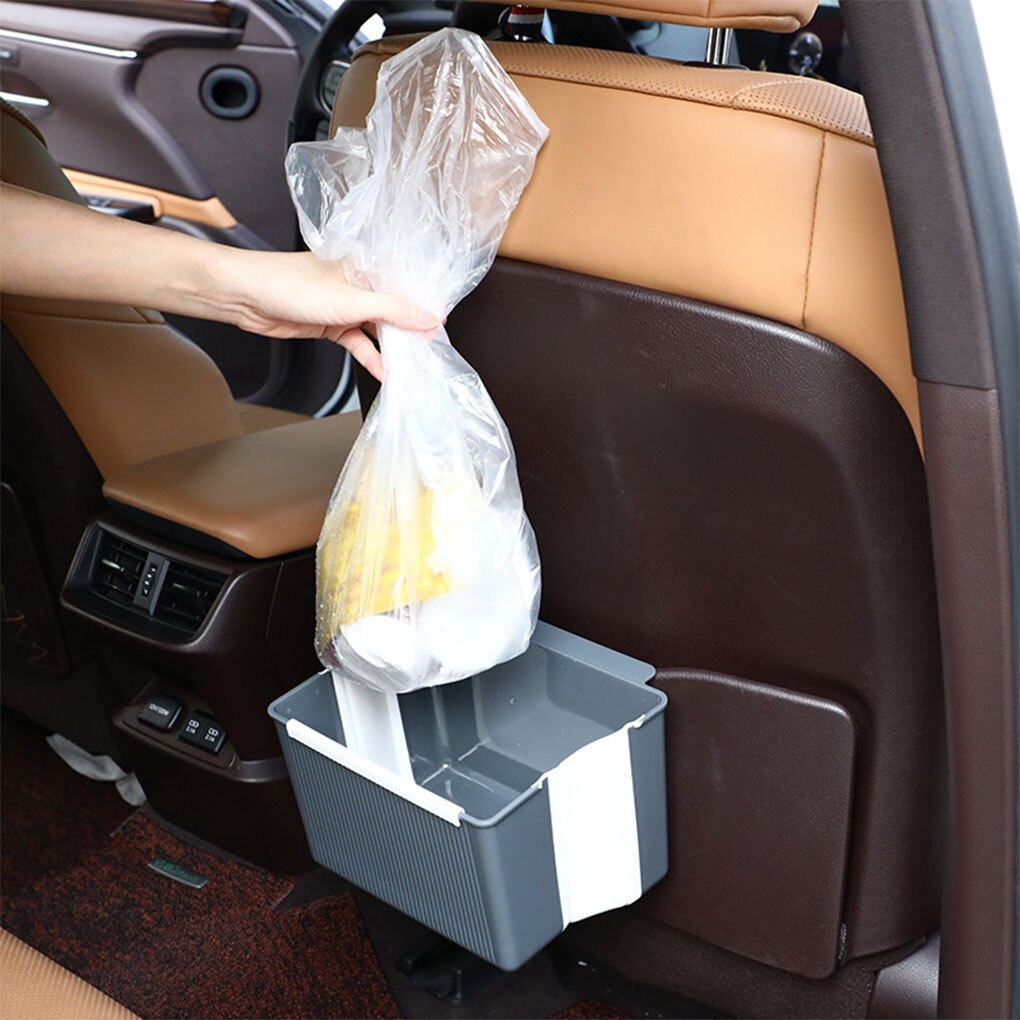 Kitchen Trash Can Foldable Hanging Waste Bin Portable Home Plastic Washable Reusable Cooking Garbage Dustbin Blue