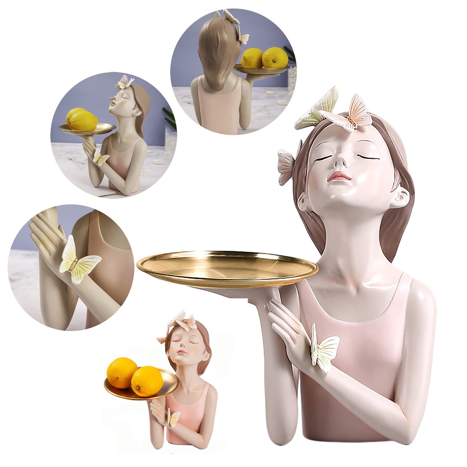 Mode Fee Sculptuur Hars Desktop Standbeelden Creatieve Characters Grote Figuur Voor Vriendin Meisje Beeldjes