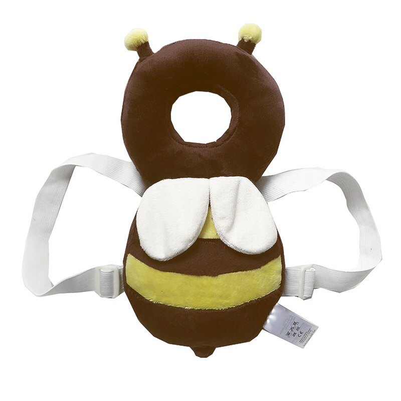 Coussin de protection de tête de bébé enfant en bas âge appui-tête oreiller cou de bébé ailes mignonnes coussin de résistance aux chutes de soins infirmiers bébé protéger: brown bee