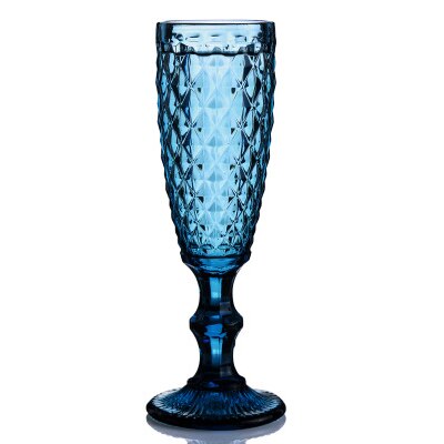 Farbige Gravur Glas Tasse Pint Glas Wein Champagner Flözehn Coupés Klassische Linderung Tasse Hohe Stehen Keine Blei: K