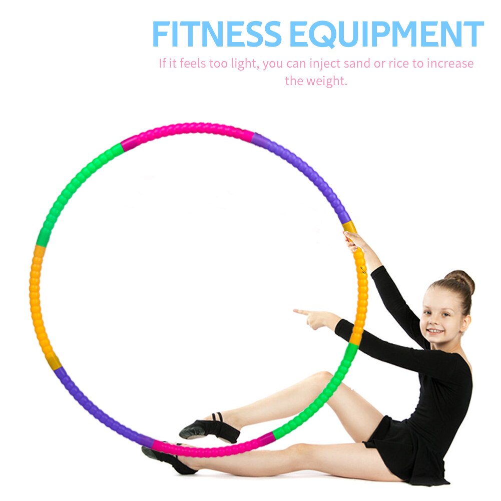 Cerceau de Sport en PE pour enfants, outil de gymnastique, anneau de Massage amincissant détachable, exercices de taille abdominale, perte de poids