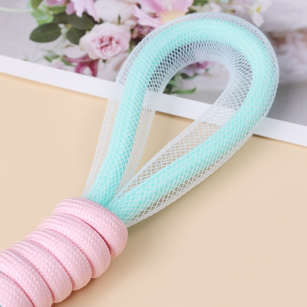 Fluorescent Phone Strap Mesh Landyard For Bags Braided Strips Keycord Hanging Accessories Keychain Mobile Phone Strap Chain