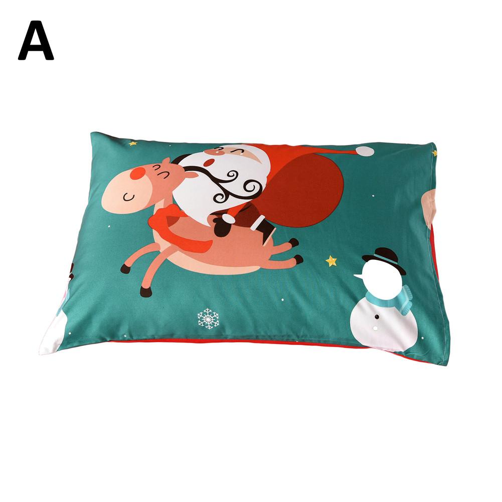 3D Cartoon Bedding Sets Merry Christmas Santa Claus Bedclothes Duvet Quilt Cover Bed Sheet 2 Pillowcases Year for Famil: 1pc 50x70cm